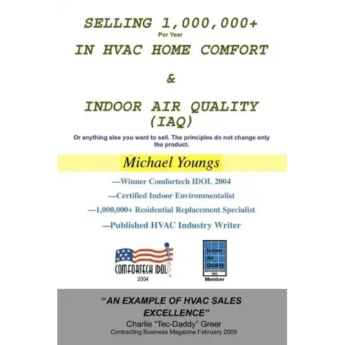 Selling 1,000,000+ Per Year in HVAC Home Comfort & Indoor Air Quality (IAQ): Or anything else you want to sell. The principles do not change only the