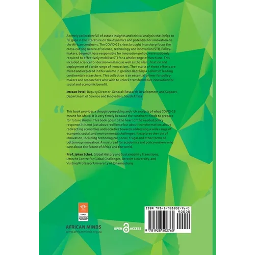 Transformative Innovation in Times of Change: Lessons for Africa from the 2020 Global Pandemic