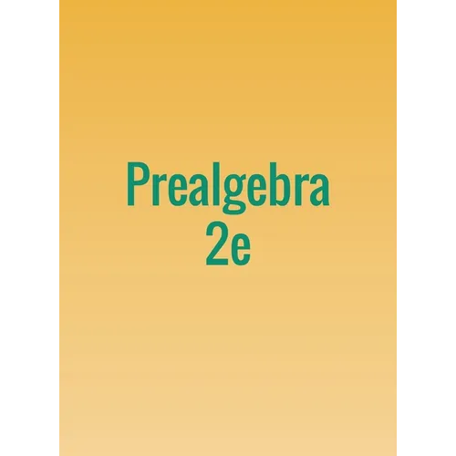 Prealgebra 2e