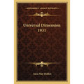 Universal Dimension 1931