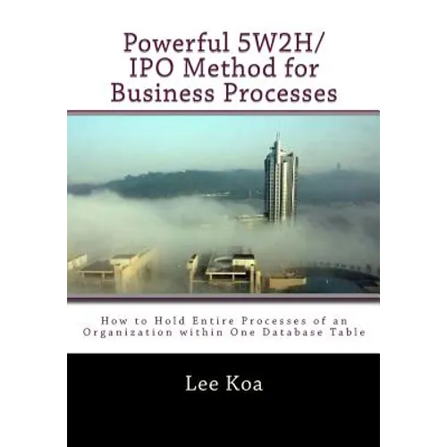 Powerful 5W2H/IPO Method for Business Pocesses: How to hold entire processes of an organization within one database table?