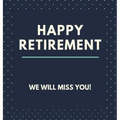 Happy Retirement Guest Book (Hardcover): Guestbook for retirement, message book, memory book, keepsake, retirment book to sign