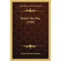 Before The War (1920)