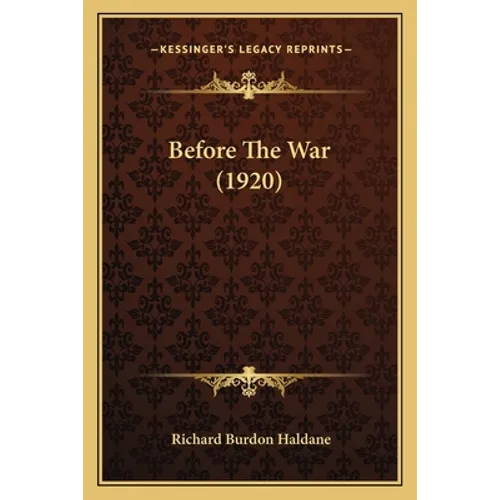Before The War (1920)
