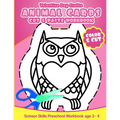 Valentine Day Crafts Animal Cards: Cut & Paste Workbook Scissor Skills Preschool Workbook age 3-4