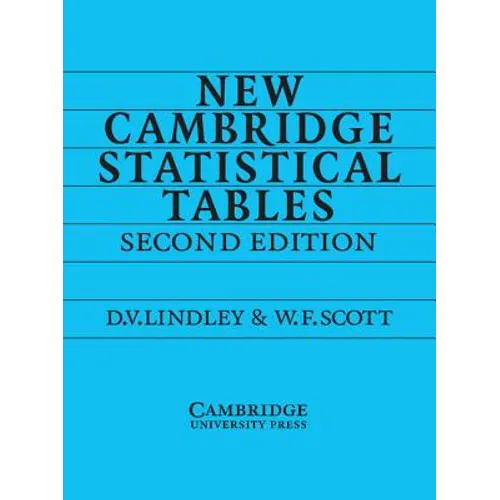 New Cambridge Statistical Tables