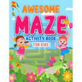 Awesome maze activity book for kids: Brainstorming alphabet and animal shape maze activity book for kids ages 4-8