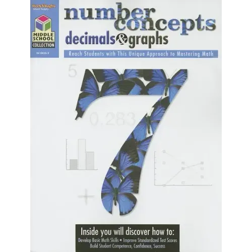Middle School Collection: Math Reproducible Number Concepts, Decimals, & Graphs