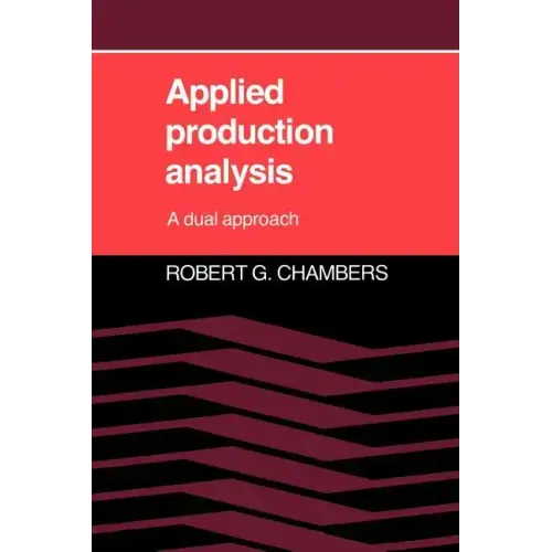 Applied Production Analysis: A Dual Approach
