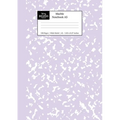 Marble Notebook A5: Lilac Purple Marble Wide Ruled Journal
