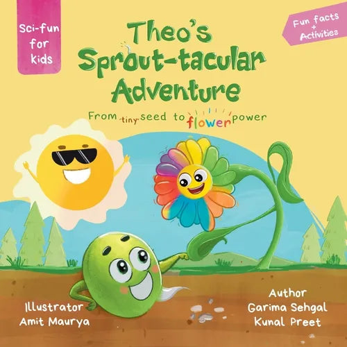 Theo's Sprout-tacular Adventure: From tiny seed to flower power