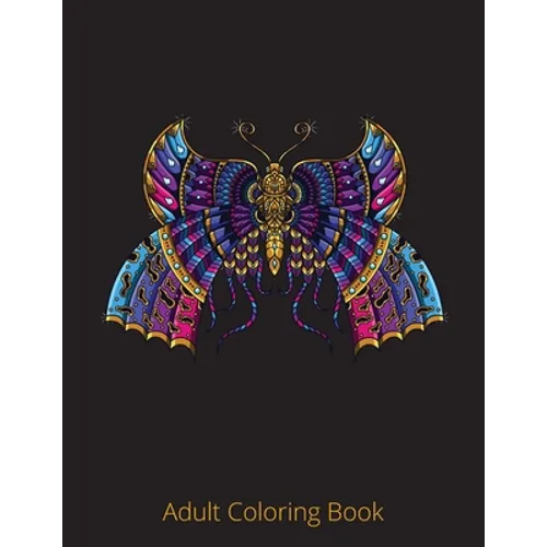 Adult Coloring Book: 50+ stress relaxation coloring pages