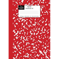 Marble Notebook A5: Red Marble Wide Ruled Journal