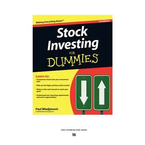 Stock Investing for Dummies (Large Print 16pt)