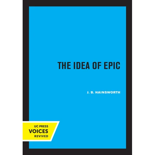 The Idea of Epic: Volume 3