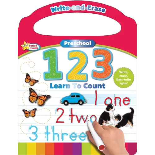 Active Minds Write-And-Erase Preschool 123: Learn to Count