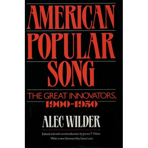 American Popular Song: The Great Innovators, 1900-1950