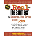Real-Resumes for Restaurant, Food Service & Hotel Jobs