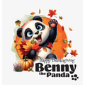 Benny the Panda - Happy Thanksgiving