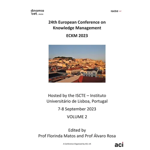 ECKM vol 2- Proceedings of the 24th European Conference on Knowledge Management-VOL 2