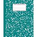 Marble Composition Notebook College Ruled: Teal Marble Notebooks, School Supplies, Notebooks for School