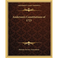 Anderson's Constitutions of 1723