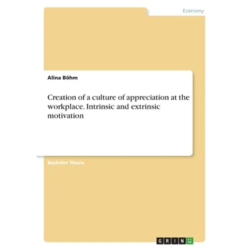 Creation of a culture of appreciation at the workplace. Intrinsic and extrinsic motivation