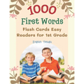 1000 First Words Flash Cards Easy Readers for 1st Grade English Telugu: I can read books my first box set of full sight word list with pictures and si