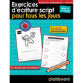 Exercices d'Écriture Script Pour Tous Les Jours Mat. À 2e Année