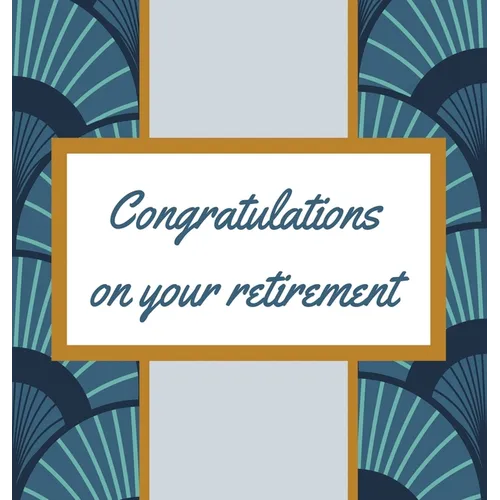 Retirement Guest Book with lined pages (hardback)
