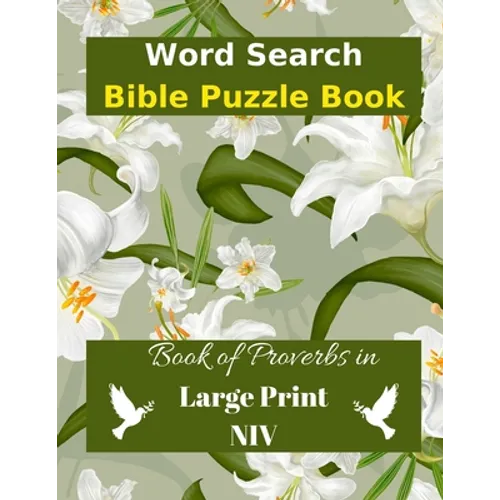 Word Search Bible Puzzle: Book of Proverbs Book in Large Print
