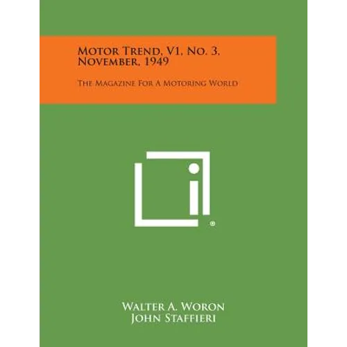 Motor Trend, V1, No. 3, November, 1949: The Magazine for a Motoring World