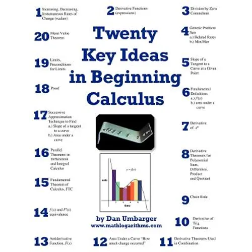 Twenty Key Ideas in Beginning Calculus