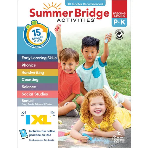 Summer Bridge Activities, Grades Pk - K