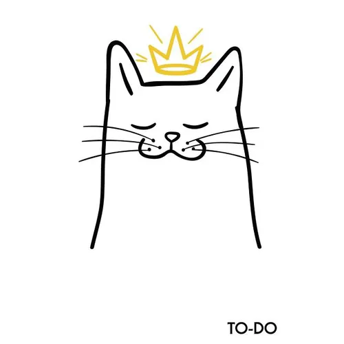 To Do: To-Do Lists with Checkboxes - Cute Cat