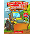 Construction Vehicles Coloring Book