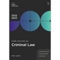 Core Statutes on Criminal Law 2022-23