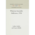 Wharton Assembly Addresses, 1936