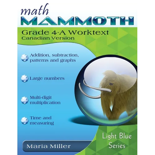 Math Mammoth Grade 4-A Worktext, Canadian Version