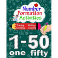 Number Formation Activities: Number Tracing Book 1-50, Number Formation Practice, Trace Numbers Handwriting Practice Workbook For Kids