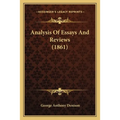 Analysis Of Essays And Reviews (1861)