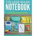 College Ruled Notebook - 5 Subject For Students