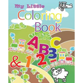 My Little Coloring Book ABC & 123: This book contain illustration of alphabets from A to Z and numbers from 0 to 9. Coloring is a great way to get chi