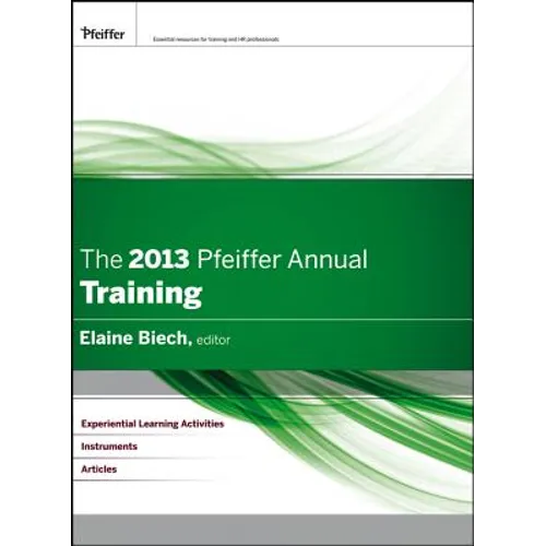 The 2013 Pfeiffer Annual: Training