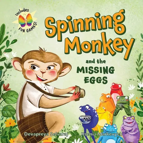 Spinning Monkey and the Missing Eggs: An Interactive Picture Book with a Mystery to Solve and Games to Play, Inspiring Kids to Get up and Move