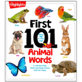 First 101 Animal Words: Baby Board Book, Learn to Talk with 101 Animal Words and Photos, My First Words Book with Lift-The-Flaps Game for Babies and T
