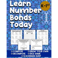 Learn Number Bonds Today: Addition and Subtraction Workbook For Kindergarten - First Grade Ages 4-7 - Compose Decompose Number Bonds