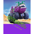 Cool Monster Trucks Coloring Book: For Kid's Ages 4 Years Old and up
