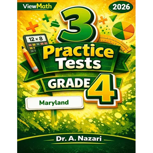 3 Maryland MCAP Grade 4 Math Practice Tests: Full-Length Test Prep with Detailed Answer Explanations