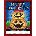 Happy Halloween Colour by Number: Easy Coloring Book for Kids Ages 4-8